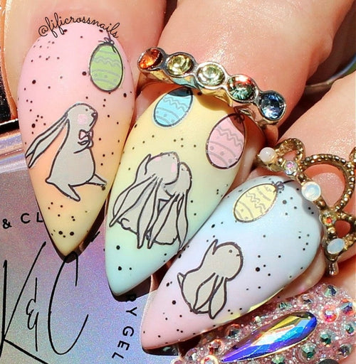 CJS-H-87 Silly Bunny - Ongles Elaine Lemay