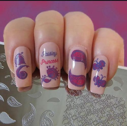 CJS-99 Paisley Princess - Ongles Elaine Lemay