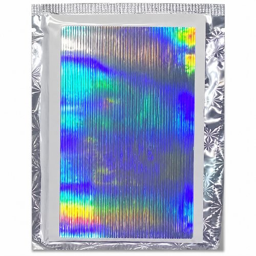 Collant holo ligne argent