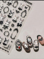 Collant Lapin 3D noir