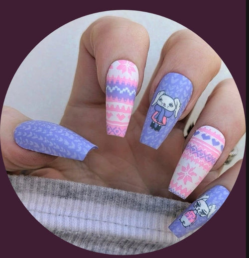 CJS-H-65 Hipsters Bunny - Ongles Elaine Lemay