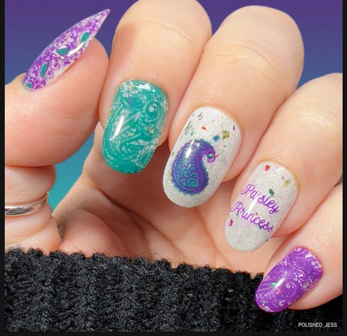 CJS-99 Paisley Princess - Ongles Elaine Lemay