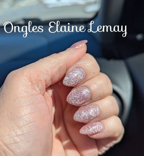 Blush Twinkle - Ongles Elaine Lemay