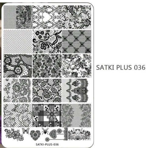 Plaque de stamping Satki +036
