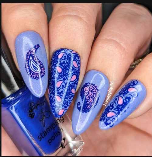 CJS-99 Paisley Princess - Ongles Elaine Lemay