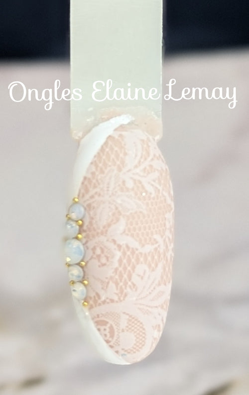 Foil dentelle blanche en sachet