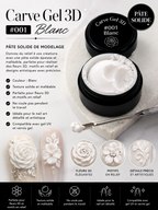 Carve gel 3D #001 Blanc