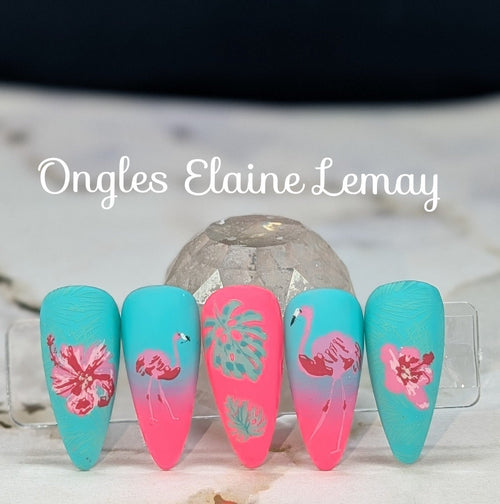 Spring Mint - Ongles Elaine Lemay