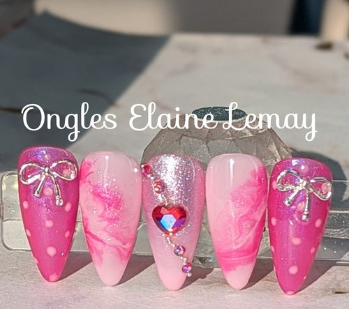 Stardust Kiss - Ongles Elaine Lemay