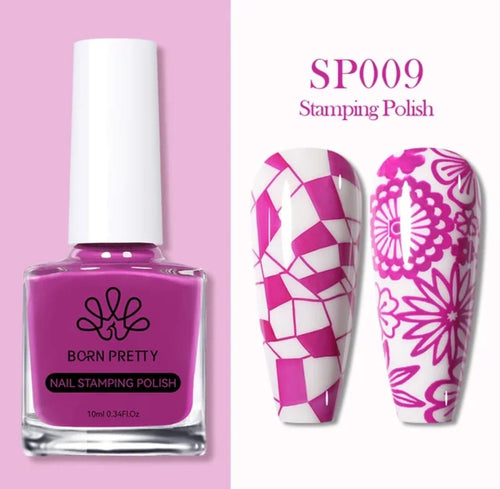Vernis Ă stamping SP009 - Ongles Elaine Lemay