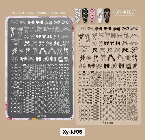 XY KF05 plaque de stamping - Ongles Elaine Lemay