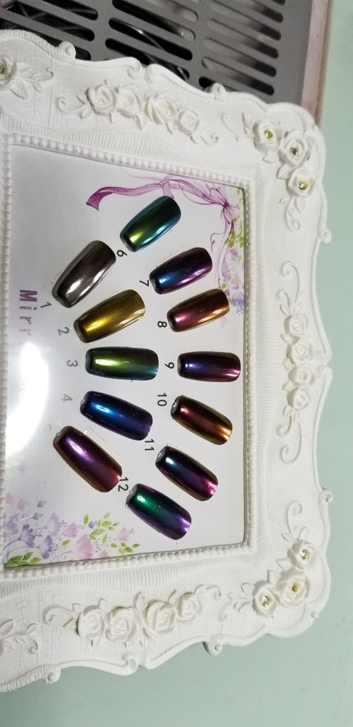 Chrome #1 Chrome Comète - Ongles Elaine Lemay