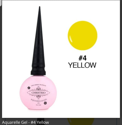 Aquarelle/Blooming Gel #4 - Ongles Elaine Lemay