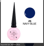 Aquarelle/Blooming Gel #6 - Ongles Elaine Lemay