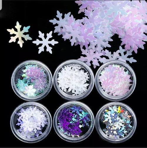 Flocons paquet de 6 - Ongles Elaine Lemay