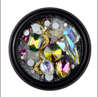 Bijoux mix AB Vert/Mauve - Ongles Elaine Lemay