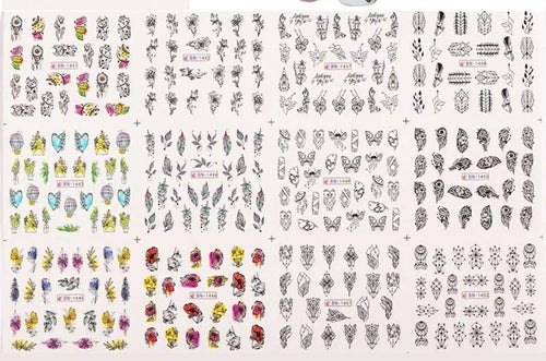 Feuilles 12 motifs BN-1441 - Ongles Elaine Lemay