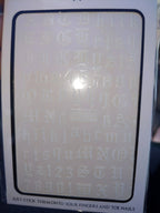 Alphabet #blanc - Ongles Elaine Lemay
