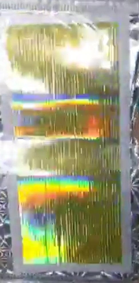 Collant holo ligne or ou argent