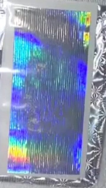 Collant holo ligne argent - Ongles Elaine Lemay