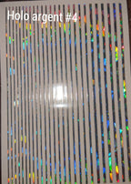 Collant Ligne #04 Argent holo - Ongles Elaine Lemay