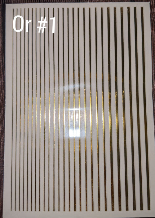 Collant Ligne #01 or - Ongles Elaine Lemay