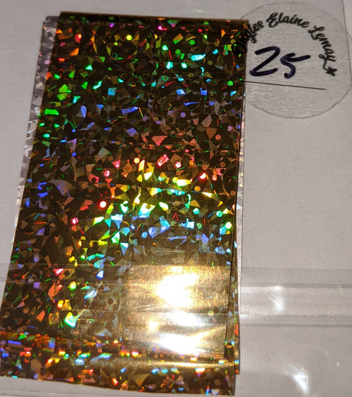 Papier transfert foil à l'unité - Ongles Elaine Lemay
