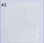 Collant #3 waves argent - Ongles Elaine Lemay