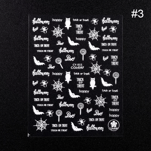 Collant Halloween- glow #3 - Ongles Elaine Lemay