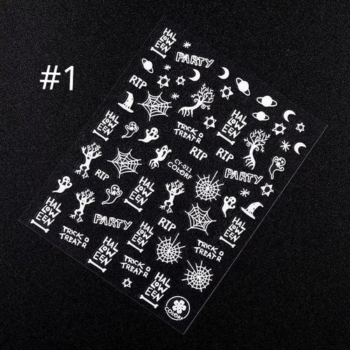 Collant Halloween- glow #1 - Ongles Elaine Lemay