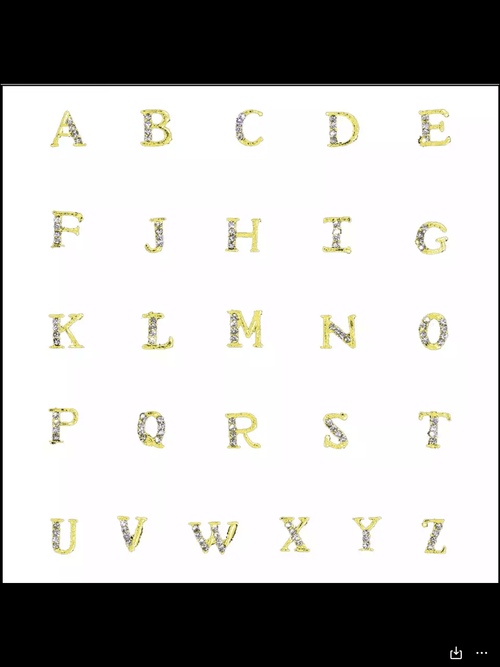 Lettres 3D (alphabet) - Ongles Elaine Lemay
