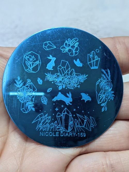 Plaque de stamping petite Nicole Diary - Ongles Elaine Lemay