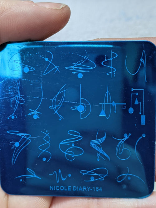 Plaque de stamping petite Nicole Diary - Ongles Elaine Lemay