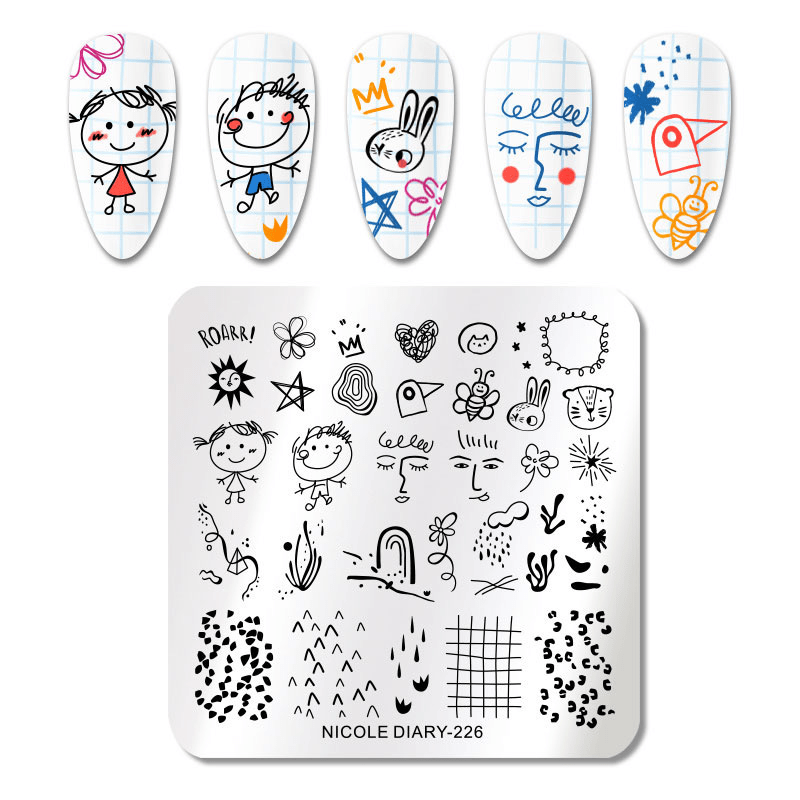 Plaque de stamping petite Nicole Diary