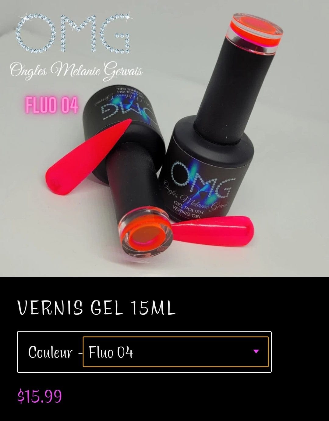 Vernis gel OMG fluo