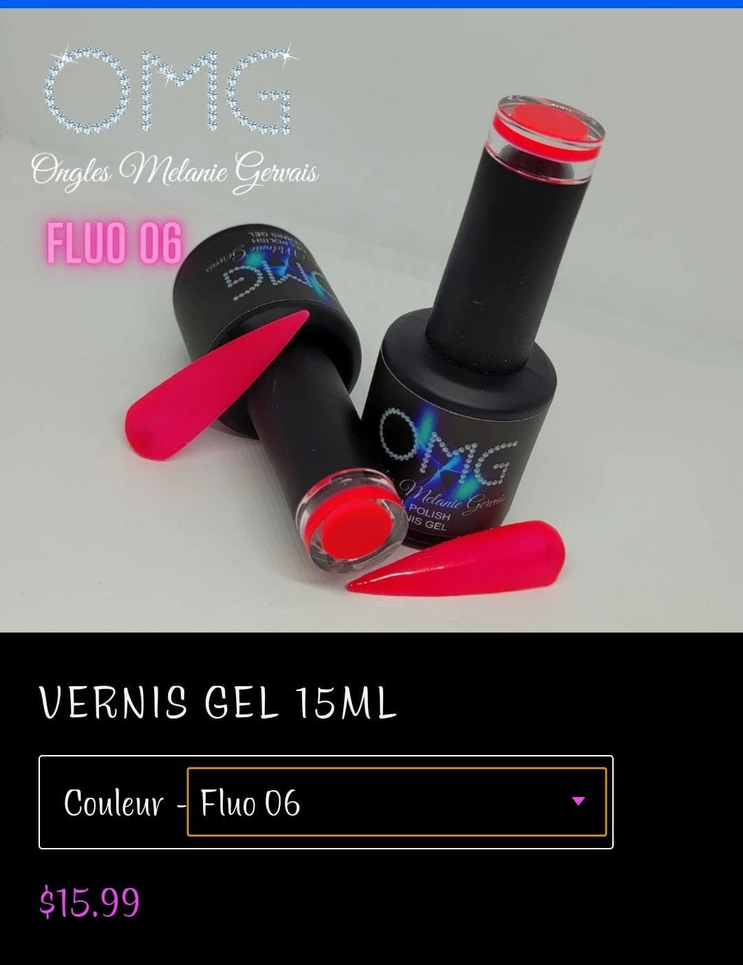 Vernis gel OMG fluo