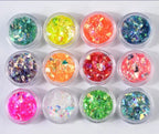 Kit mylar 12 couleurs - Ongles Elaine Lemay