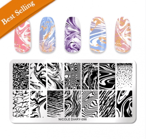 Plaque de stamping Nicole Diary - Ongles Elaine Lemay