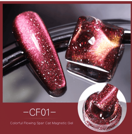 Vernis gel cat eye FLOWING - Ongles Elaine Lemay