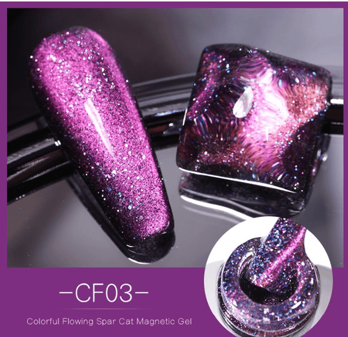 Vernis gel cat eye FLOWING - Ongles Elaine Lemay