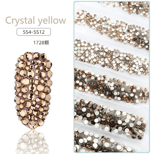 Sachet bijoux style Swarovski 6 grandeurs - Ongles Elaine Lemay