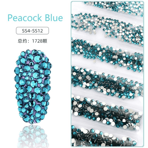 Sachet bijoux style Swarovski 6 grandeurs - Ongles Elaine Lemay