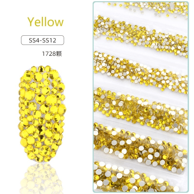 Sachet bijoux style Swarovski 6 grandeurs - Ongles Elaine Lemay