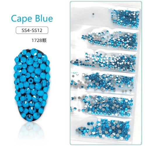 Sachet bijoux style Swarovski 6 grandeurs - Ongles Elaine Lemay