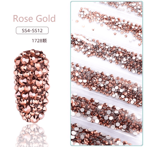 Sachet bijoux style Swarovski 6 grandeurs - Ongles Elaine Lemay