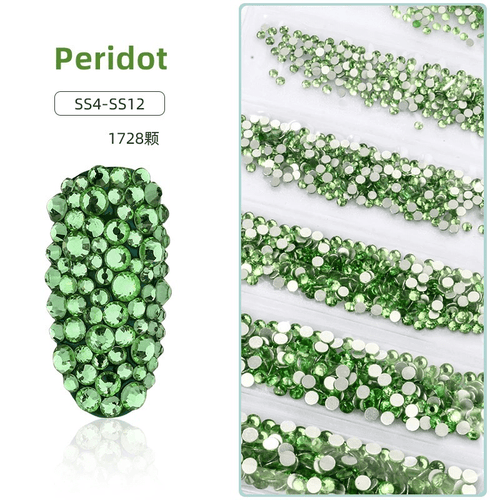 Sachet bijoux style Swarovski 6 grandeurs - Ongles Elaine Lemay