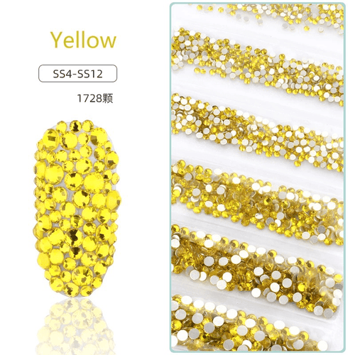 Sachet bijoux style Swarovski 6 grandeurs - Ongles Elaine Lemay