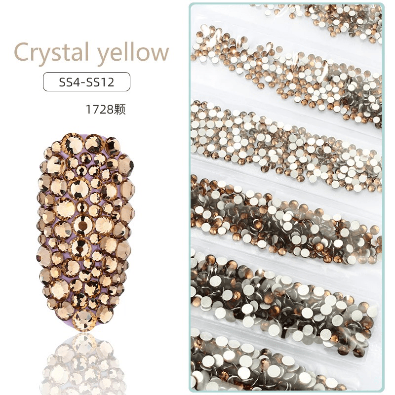 Sachet bijoux style Swarovski 6 grandeurs - Ongles Elaine Lemay