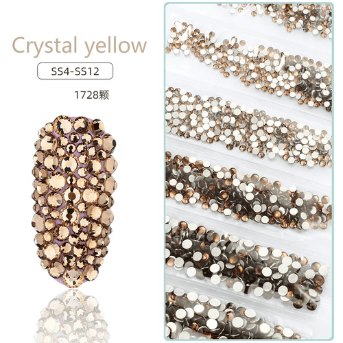 Sachet bijoux style Swarovski 6 grandeurs - Ongles Elaine Lemay