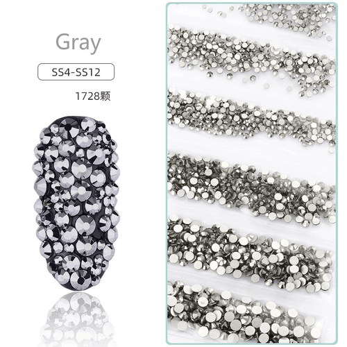 Sachet bijoux style Swarovski 6 grandeurs - Ongles Elaine Lemay